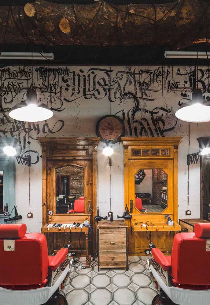  Barbershop versiering: sien wenke en idees om die ideale omgewing op te rig