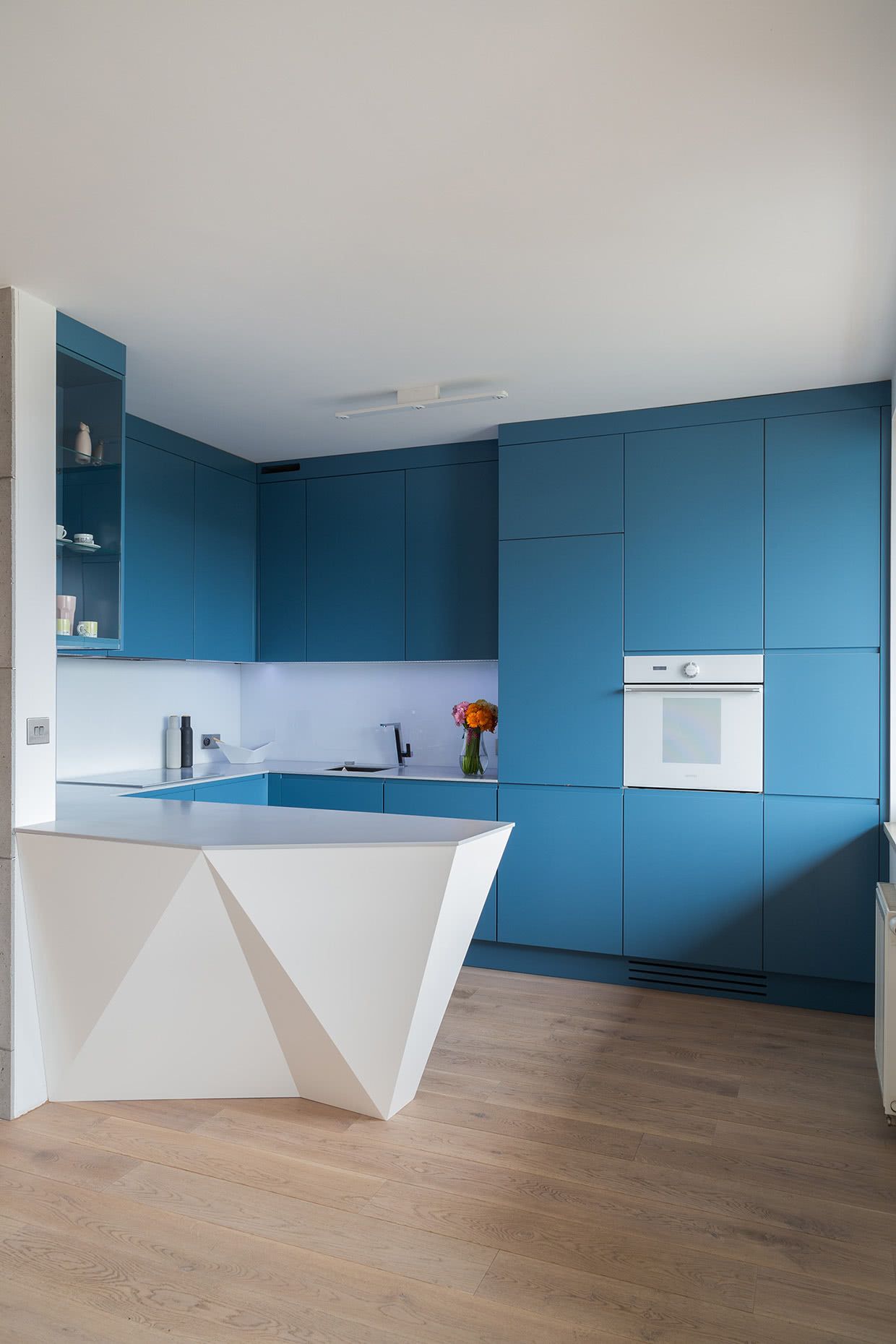  Blaue Küche: 75 farbenfrohe Dekorationsinspirationen