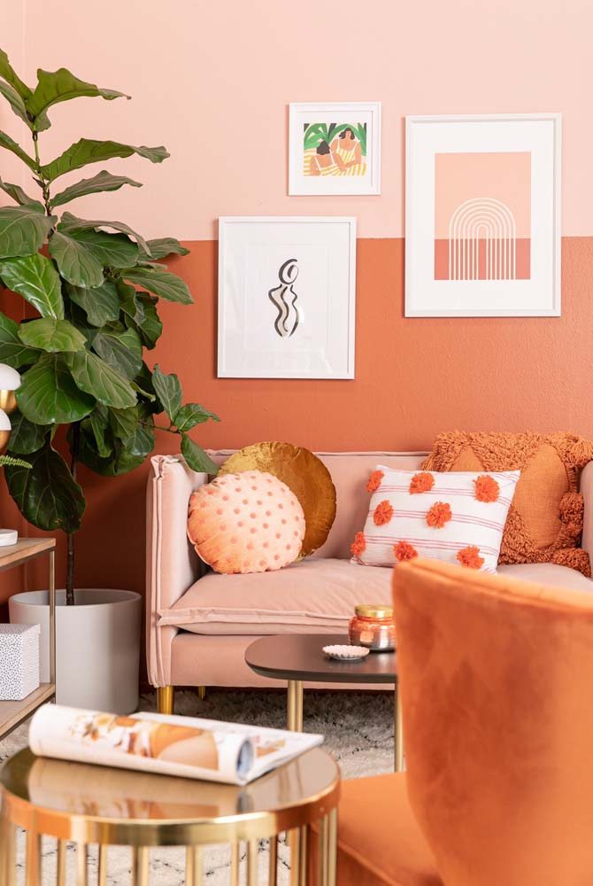  Персиковый цвет: как использовать цвет в декоре и 55 фотографий