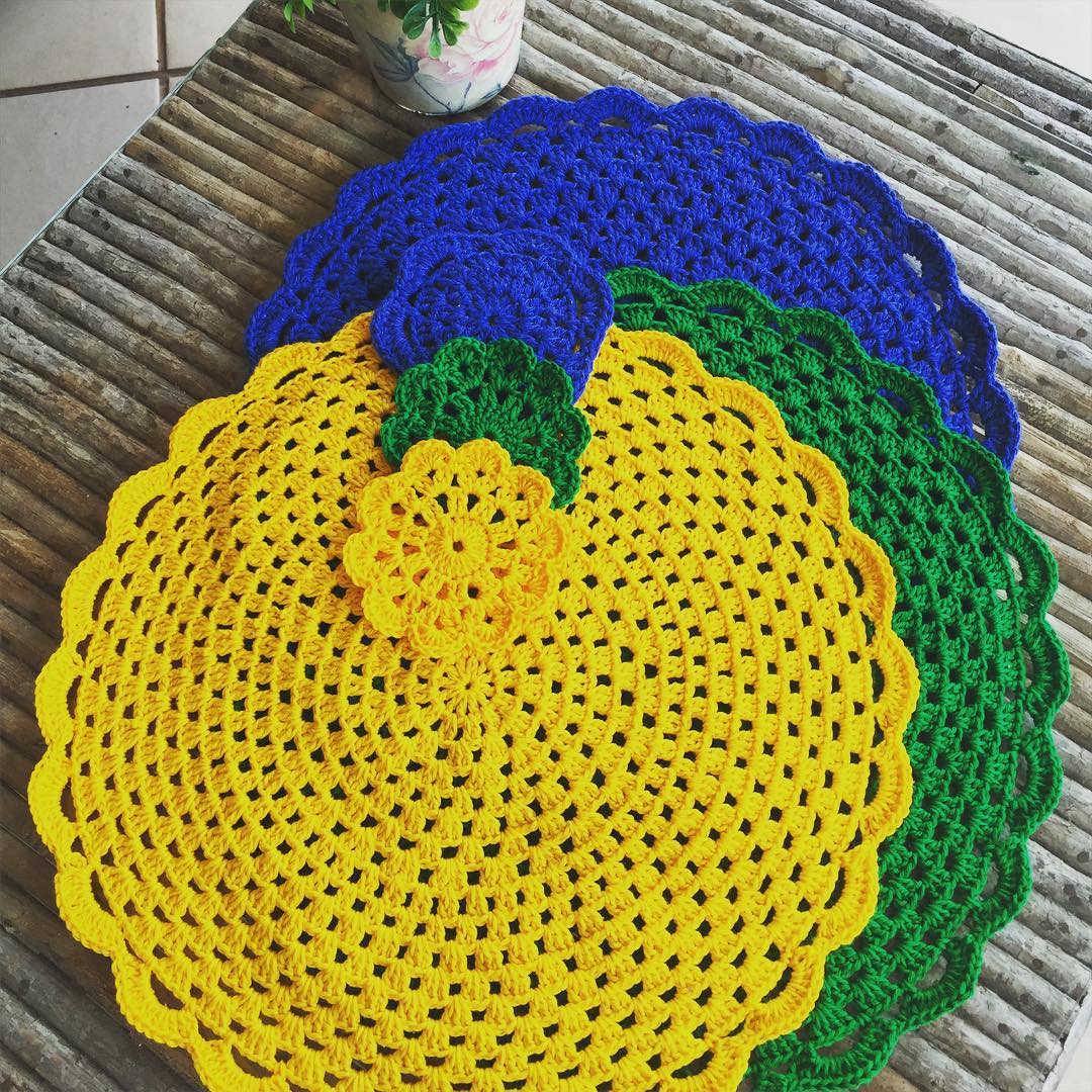  Crochet sousplat: 65 model, poto jeung step by step