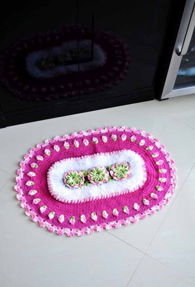 Oval crochet rug: 100 hindi nai-publish na mga modelo na may hindi kapani-paniwalang mga larawan