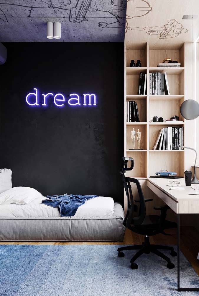  Kamar tidur remaja: tips untuk dekorasi dan 55 foto proyek