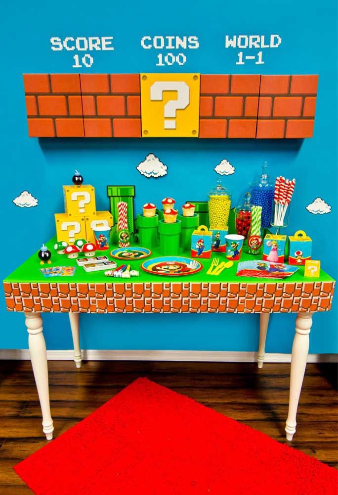  Festa de Mario Bros: mireu com organitzar i decorar amb consells i fotos