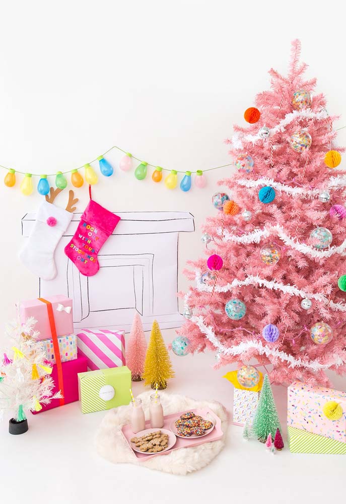  شجرة عيد الميلاد الوردية: 50 فكرة مثالية لتجميع أفكارك